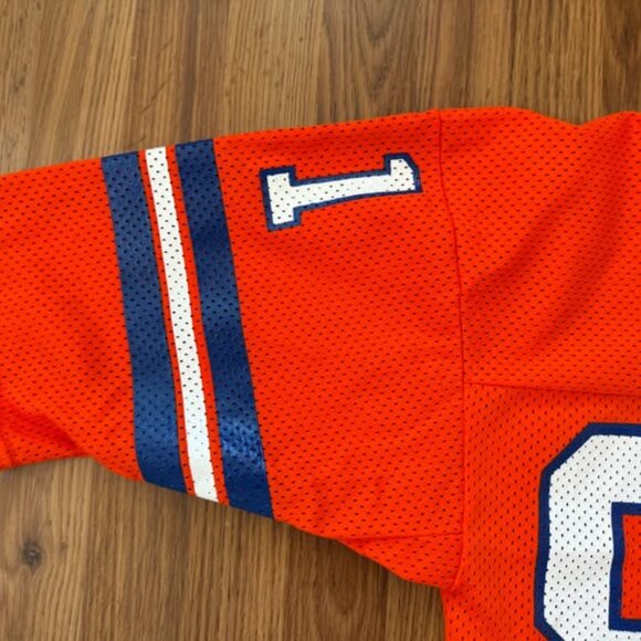 Denver Broncos Steve Watson #81 NFL FOOTBALL VINTAGE SAND KNIT Sz Medium Jersey! - Picture 9 of 9